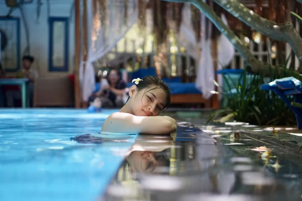 Swimming pool at La Marina Hotel