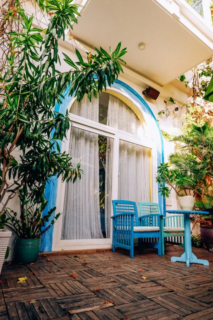 Tropical garden at La Marina Hotel